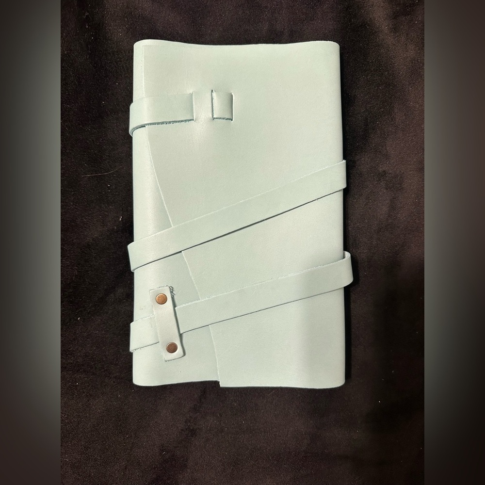 Leather wrap notebook - Portland leather good